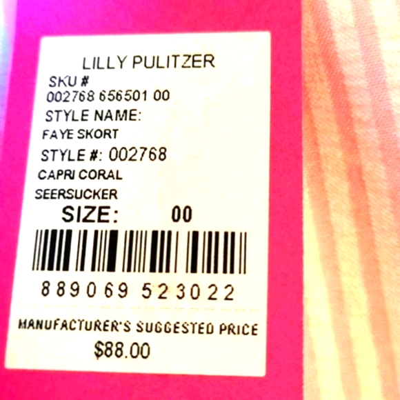 LILLY PULITZER Skort, size 00, - Picture 14 of 14